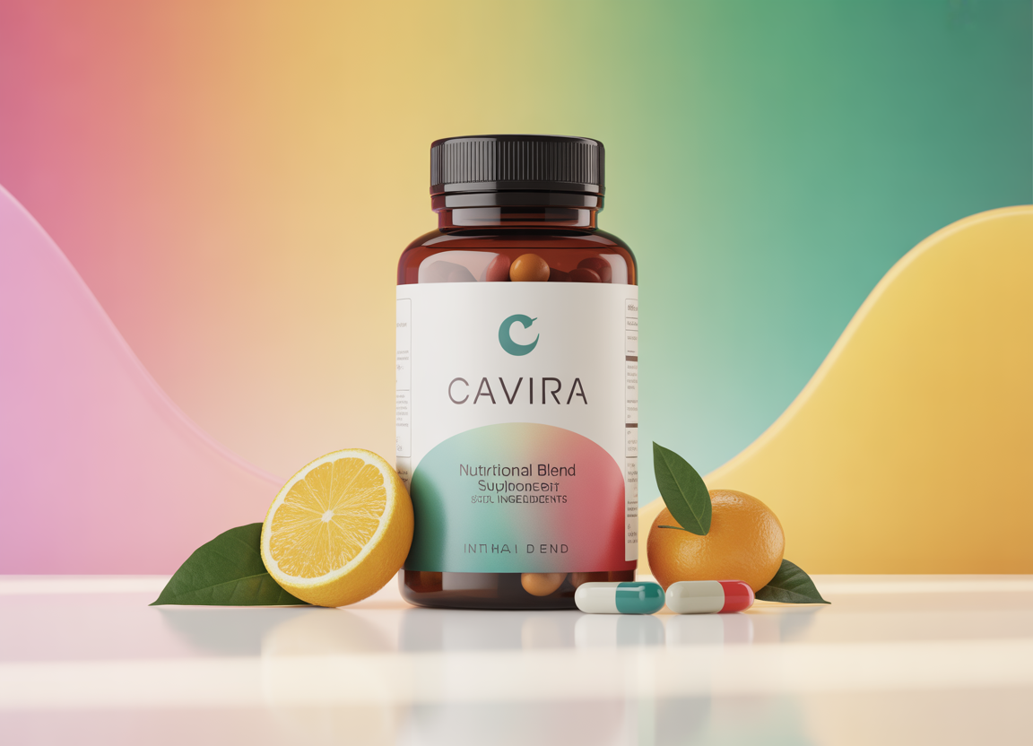 Cavira nutritional blend bottle with natural ingredient complex
